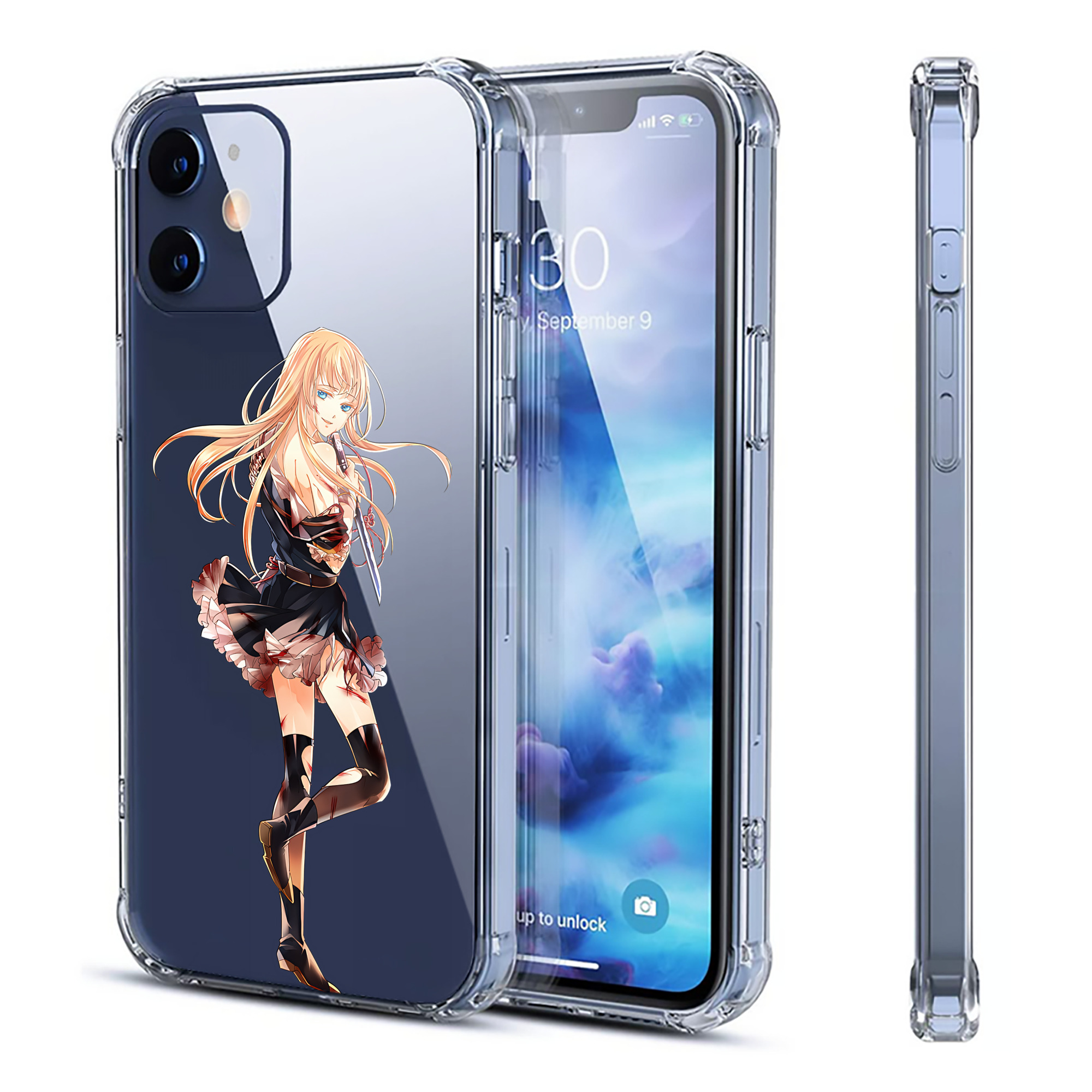 （画像用） 刀剣乱舞 Touken Ranbu 【iPhone 12シリーズ対応】透明スマホケース（クリアソフトケース）